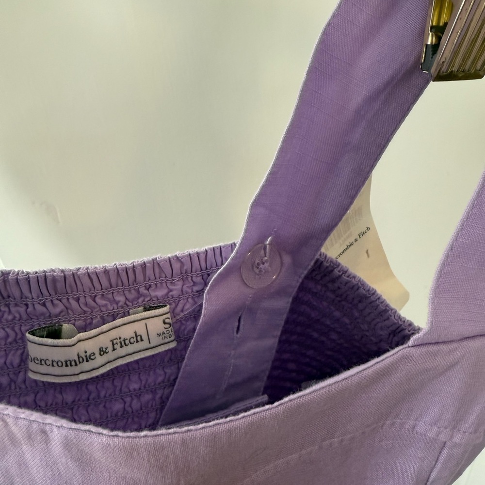 Abercrombie & Fitch Purple Fitted Crop Tank Top - Picture 7 of 9